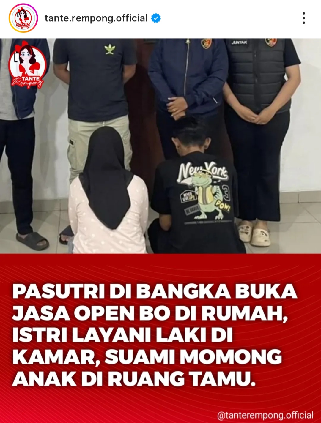Viral kisah pasutri asal Bangka open BO di rumah, istri layani tamu di kamar, suami jaga anak di ruang tamu